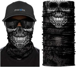 Braga Cuello Tubular para adultos Skull Tatuaje Tattoo Skeleton Calavera Smoker Feliz Dia de Los Muertos Mexico Disfraz Halloween Máscara Cara Ski Snowboard Buff Deporte 