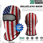 Pasamontañas Balaclava para adultos  Disfraz Halloween Máscara Cara Ski Snowboard Buff Deporte Bandera EEUU USA Flag United States