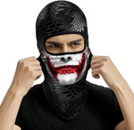 Pasamontañas Balaclava para adultos Disfraz Halloween Máscara Cara Ski Snowboard Buff Deporte Joker DC Comics Superhero Villain