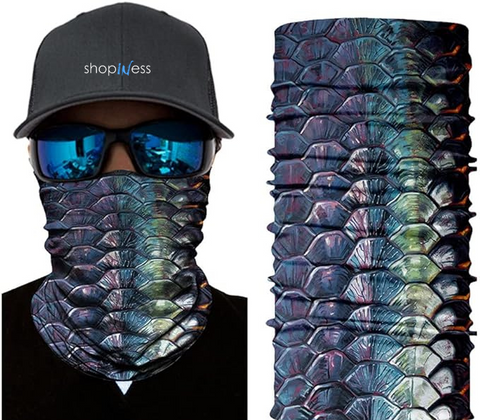 Braga Cuello Tubular Pañuelo para adultos Escamas Dragón