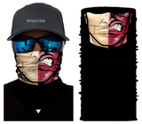 Braga Cuello Tubular Pañuelo para adultos Personaje Anger Personaje Dos Caras Comics