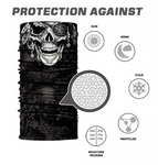 Braga Cuello Tubular para adultos Skull Skeleton Calavera Pirata Feliz Dia de Los Muertos Mexico Disfraz Halloween Máscara Cara Ski Snowboard Buff Deporte Pirate Skull