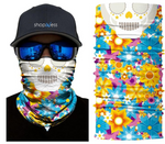 Braga Cuello Tubular para adultos Skull Skeleton Calavera Feliz Dia de Los Muertos Mexico Disfraz Halloween Máscara Cara Ski Snowboard Buff Deporte 