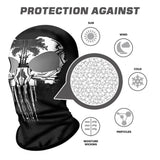 Pasamontañas Balaclava para adultos Skull Skeleton Calavera Feliz Dia de Los Muertos Mexico Disfraz Halloween Máscara Cara Ski Snowboard Buff Deporte Alien Punisher Vengador