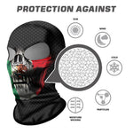 Pasamontañas Balaclava para adultos Skull Skeleton Calavera Feliz Dia de Los Muertos Mexico Disfraz Halloween Máscara Cara Ski Snowboard Buff Deporte Bandera Mexico Mexican Flag Mexico