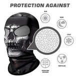 Pasamontañas Balaclava para adultos Skull Skeleton Calavera Feliz Dia de Los Muertos Mexico Disfraz Halloween Máscara Cara Ski Snowboard Buff Deporte Smoker 