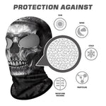 Pasamontañas Balaclava para adultos Skull Skeleton Calavera Feliz Dia de Los Muertos Mexico Disfraz Halloween Máscara Cara Ski Snowboard Buff Deporte Alien Smoker 