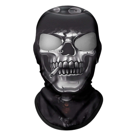 Pasamontañas Balaclava para adultos Skull Skeleton Calavera Feliz Dia de Los Muertos Mexico Disfraz Halloween Máscara Cara Ski Snowboard Buff Deporte Smoker 