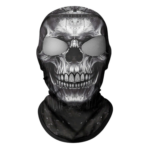 Pasamontañas Balaclava para adultos Skull Skeleton Calavera Feliz Dia de Los Muertos Mexico Disfraz Halloween Máscara Cara Ski Snowboard Buff Deporte Alien Smoker 