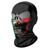 Pasamontañas Balaclava para adultos Skull Skeleton Calavera Feliz Dia de Los Muertos Mexico Disfraz Halloween Máscara Cara Ski Snowboard Buff Deporte Bandera Mexico Mexican Flag Mexico