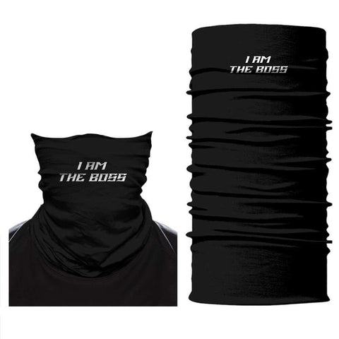 Braga Cuello Tubular para adultos buff para hombre Frase I am the boss