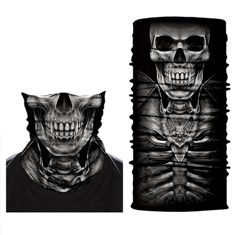 Braga Cuello Tubular para adultos Skull Vampire Skeleton Calavera Vampiro Feliz Dia de Los Muertos Mexico Disfraz Halloween Máscara Cara Ski Snowboard Buff Deporte