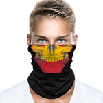 Braga Cuello Tubular para adultos Skull Skeleton Calavera Bandera España Spain Spanish Flag 