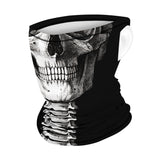 Braga Cuello Tubular para adultos Skull Skeleton Calavera Feliz Dia de Los Muertos Mexico Disfraz Halloween Máscara Cara Ski Snowboard Buff Deporte 