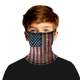 Braga Cuello Tubular para niños Skull Skeleton Calavera Feliz Dia de Los Muertos Mexico Disfraz Halloween Máscara Cara Ski Snowboard Buff Deporte Bandera EEUU USA Flag