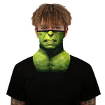 Braga Cuello Tubular para adultos Personaje Hulk Marvel Comics Marvel Universe Vengadores Avengers Disfraz Halloween Máscara Cara Ski Snowboard Buff Deporte 
