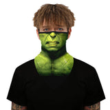 Braga Cuello Tubular para adultos Personaje Hulk Marvel Comics Marvel Universe Vengadores Avengers Disfraz Halloween Máscara Cara Ski Snowboard Buff Deporte 
