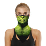 Braga Cuello Tubular para adultos Personaje Hulk Marvel Comics Marvel Universe Vengadores Avengers Disfraz Halloween Máscara Cara Ski Snowboard Buff Deporte 