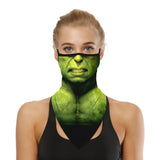 Braga Cuello Tubular para adultos Personaje Hulk Marvel Comics Marvel Universe Vengadores Avengers Disfraz Halloween Máscara Cara Ski Snowboard Buff Deporte 