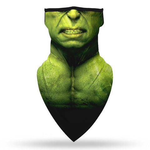 Braga Cuello Tubular para adultos Personaje Hulk Marvel Comics Marvel Universe Vengadores Avengers Disfraz Halloween Máscara Cara Ski Snowboard Buff Deporte 