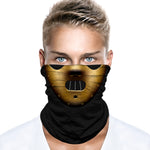 Braga Cuello Tubular para adultos buff para hombre Personaje Hannibal Lecter