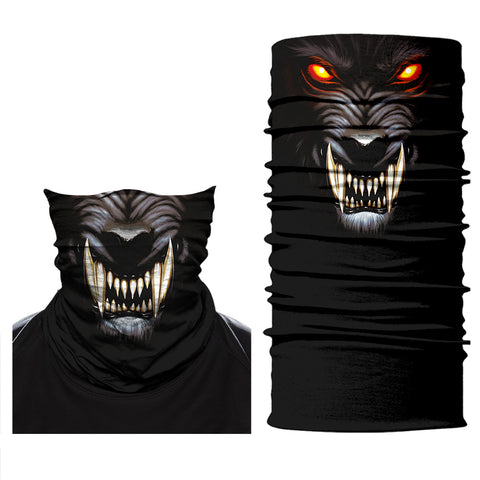 Braga Cuello Tubular para adultos Lobo Salvaje Alfa Male Teen Wolf