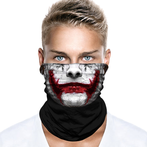 Braga Cuello Tubular para adultos Joker Batman Villano Superheroe DC Comics Payaso Fiesta Halloween Disfraz 