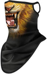 Braga Cuello Tubular para adultos Animal Leon Máscara Cara Orejeras Ski Snowboard Buff Deporte