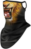 Braga Cuello Tubular para adultos Animal Leon Máscara Cara Orejeras Ski Snowboard Buff Deporte