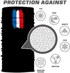 Braga Cuello Tubular Pañuelo para adultos bandera Francia