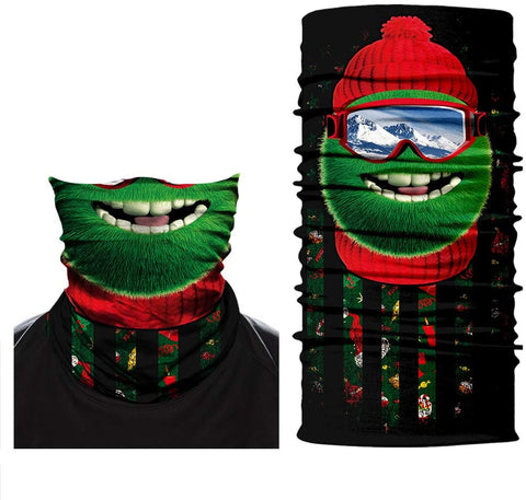Braga Cuello Tubular para niños buff para niño Grinch Navidad Feliz Navidad Cuello Navideño Decoración Navideña Accesorio Navidad Ski 