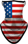 Braga Cuello Tubular para adultos Bandera Estados Unidos USA Flag Disfraz Halloween Máscara Cara Ski Snowboard Buff Deporte