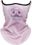 Braga Cuello Tubular para adultos Animal Cerdo Pig Máscara Cara Orejeras Ski Snowboard Buff Deporte