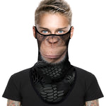 Braga Cuello Tubular para adultos Animal Mono Simio Cesar Planeta de los Simios Planet of The Apes Caesar Máscara Cara Orejeras Ski Snowboard Buff Deporte