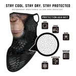Braga Cuello Tubular para adultos Animal Mono Simio Cesar Planeta de los Simios Planet of The Apes Caesar Máscara Cara Orejeras Ski Snowboard Buff Deporte
