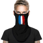 Braga Cuello Tubular para adultos Bandera Francia French Flag France Máscara Cara Orejeras Ski Snowboard Buff Deporte