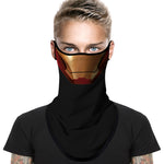 Braga Cuello Tubular para adultos Personaje Iron Man Marvel Comics Marvel Universe Vengadores Avengers Disfraz Halloween Máscara Cara Ski Snowboard Buff Deporte 