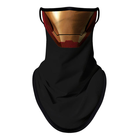 Braga Cuello Tubular para adultos Personaje Iron Man Marvel Comics Marvel Universe Vengadores Avengers Disfraz Halloween Máscara Cara Ski Snowboard Buff Deporte 