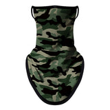Braga Cuello Tubular para adultos Camuflaje Verde Máscara Cara Orejeras Ski Snowboard Buff Deporte