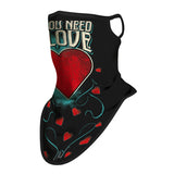 Braga Cuello Tubular para adultos All You Need Is Love Máscara Cara Orejeras Ski Snowboard Buff Deporte