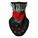 Braga Cuello Tubular para adultos All You Need Is Love Máscara Cara Orejeras Ski Snowboard Buff Deporte