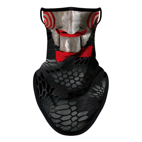 Braga Cuello Tubular para adultos Disfraz Halloween Máscara Cara Ski Snowboard Buff Deporte Personaje Saw