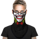 Braga Cuello Tubular para adultos Disfraz Halloween Máscara Cara Ski Snowboard Buff Deporte Clown Payaso Joker DC Comics