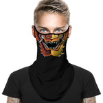 Braga Cuello Tubular para adultos Disfraz Halloween Máscara Cara Ski Snowboard Buff Deporte Samurai Dragón 