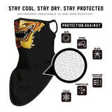 Braga Cuello Tubular para adultos Disfraz Halloween Máscara Cara Ski Snowboard Buff Deporte Samurai Dragón 