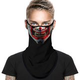 Braga Cuello Tubular para adultos Disfraz Halloween Máscara Cara Ski Snowboard Buff Deporte Samurai Dragón 