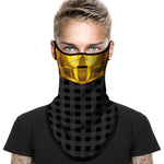 Braga Cuello Tubular para adultos Disfraz Halloween Máscara Cara Ski Snowboard Buff Deporte Personaje C3PO Star Wars la Guerra de las Galaxias Robot C3P0