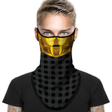 Braga Cuello Tubular para adultos Disfraz Halloween Máscara Cara Ski Snowboard Buff Deporte Personaje C3PO Star Wars la Guerra de las Galaxias Robot C3P0