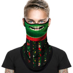 Braga Cuello Tubular para adultos Personaje Grinch Navidad Disfraz Halloween Máscara Cara Ski Snowboard Buff Deporte 