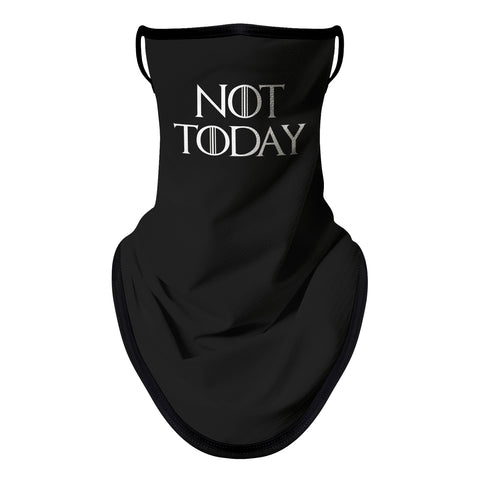 Braga Cuello Tubular para adultos Disfraz Halloween Máscara Cara Ski Snowboard Buff Deporte Not Today Game of Thrones Quote Juego de Tronos Frase Hoy No